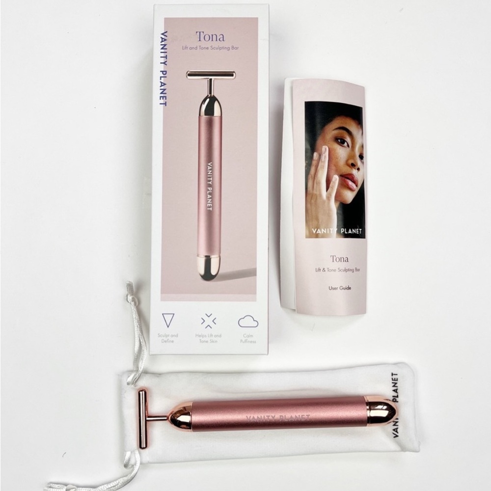 Vanity Planet Tona Rose Gold firming Tightening Toning Facial Bar NIB
